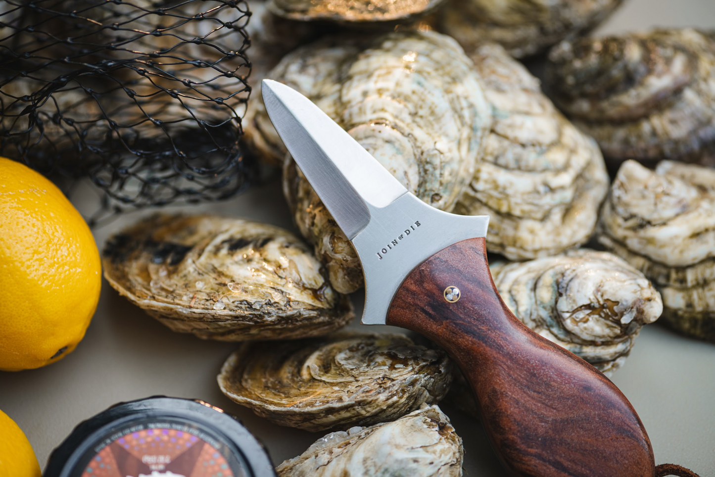 Fall is for oyster festivals around the Chesapeake Bay. Be sure to check out our Join or Die knife