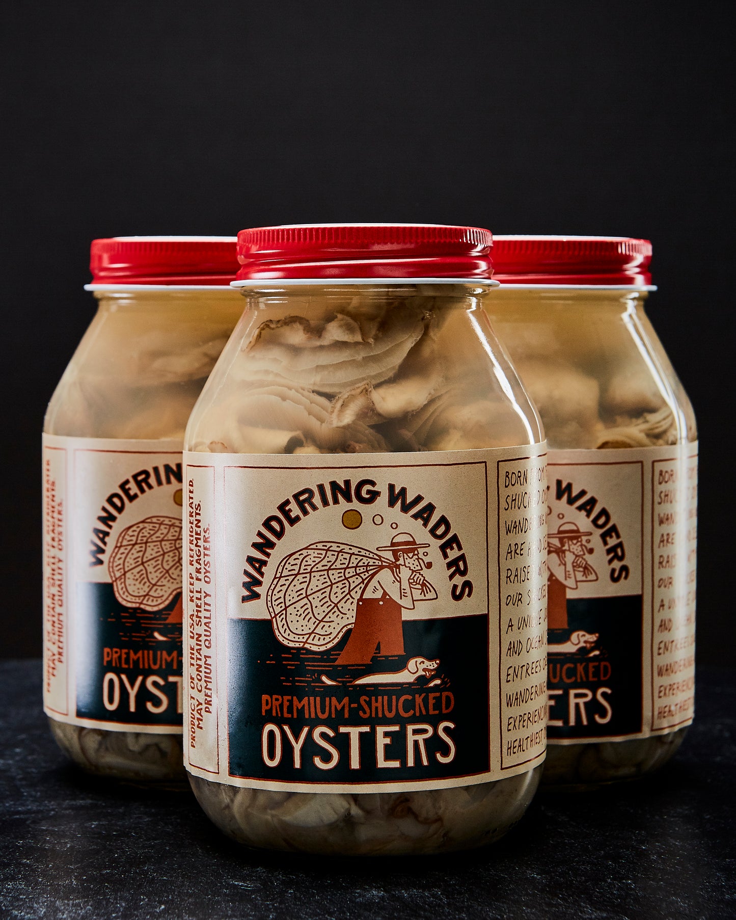 
                  
                    Wandering Waders Jarred Oysters 3Qt Pack
                  
                