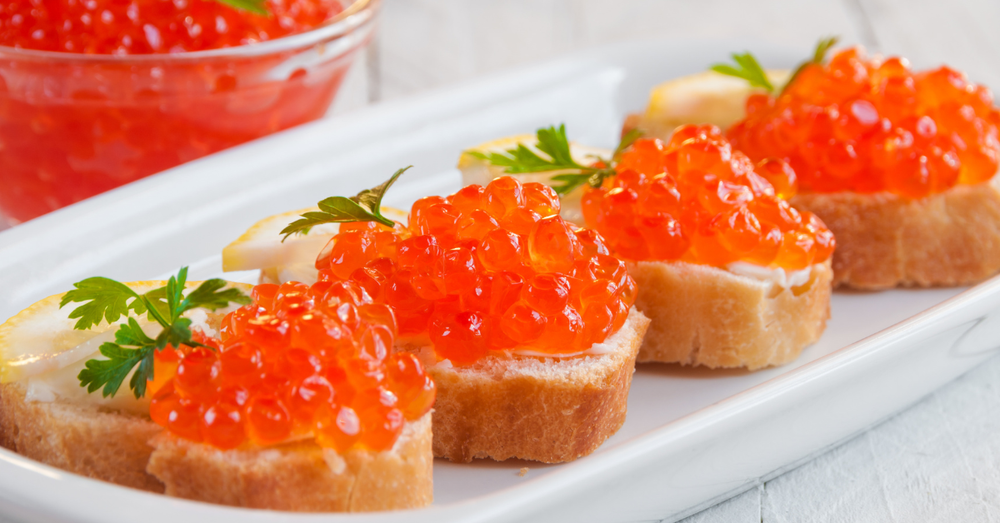 Image showing smoked trout row, one of the best caviar substitutes.
