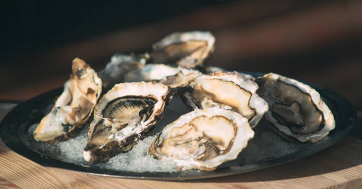 Image of a plate of the best oysters, a favorite in seafood restaurants.