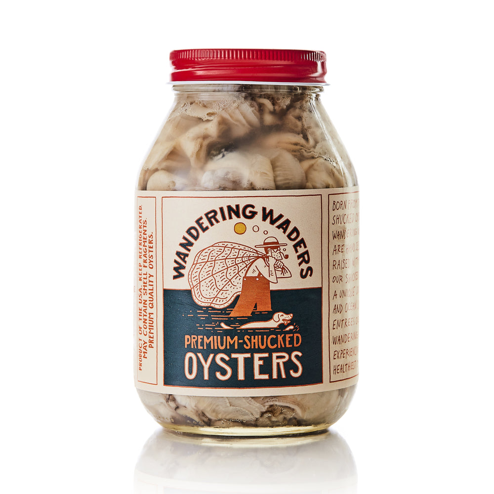 Wandering Waders 1 qt. Jarred Oysters