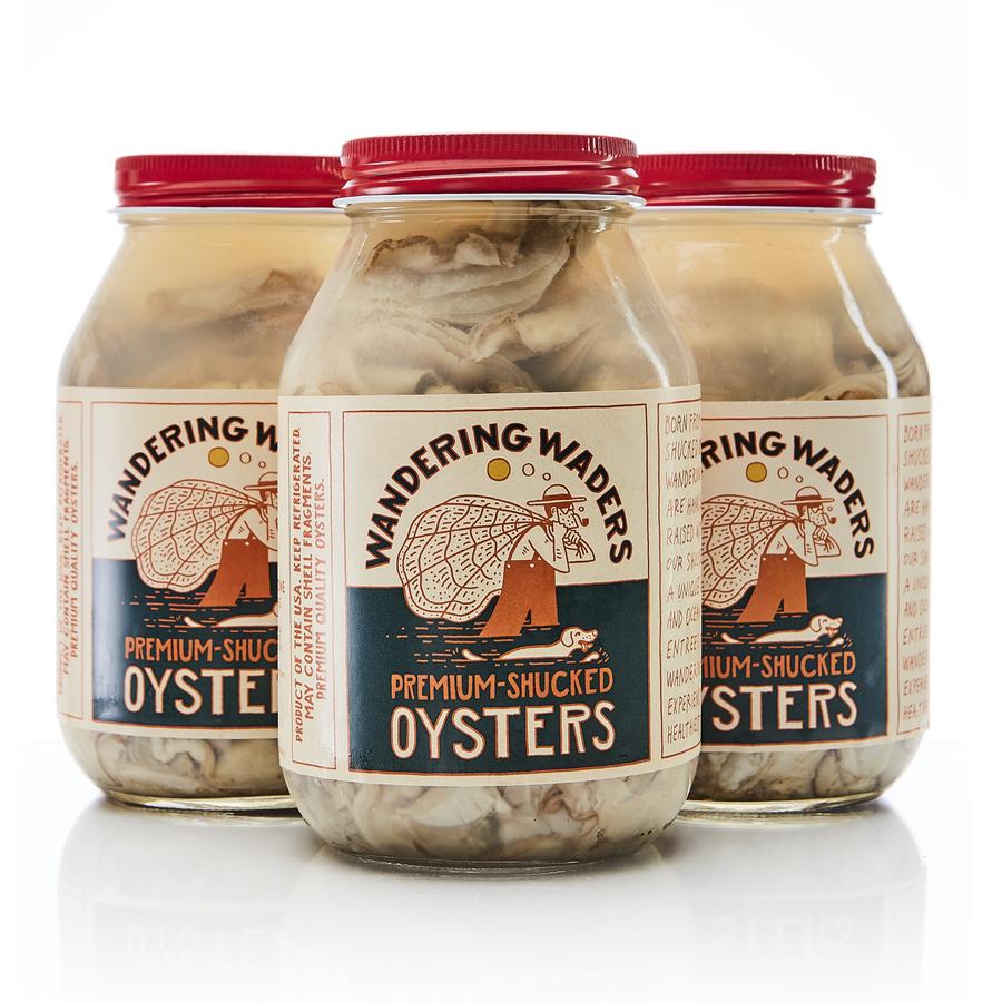 
                  
                    Wandering Waders 1 qt. Jarred Oysters
                  
                